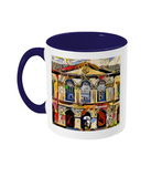Worcester college Oxford mug blue