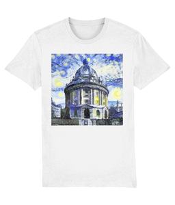 Radcliffe Camera Oxford University Ladies navy organic cotton t-shirt with art design