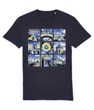 Oxford University Mens & Womens Unisex Van-gogh Inspired Student organic cotton navy T-shirt. 