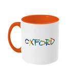Oxford University Glossy Ceramic orange Mug 