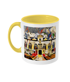 Oriel college Oxford mug yellow