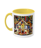 St Hugh's college Oxford mug yellow