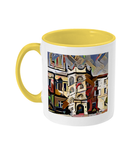 Hertford College Oxford mug with yellow handle