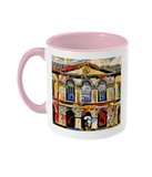 Worcester college Oxford mug pink