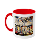 Humanities Oxford College Mug with red handle