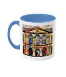 Worcester college Oxford mug light blue