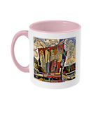 Physics Oxford College Mug with pink handle