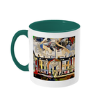 Humanities Oxford College Mug with green handle