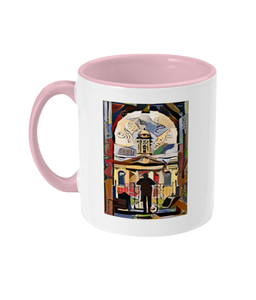 Queens College Oxford Mug with black handle