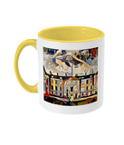 Humanities Oxford College Mug with yellow handle