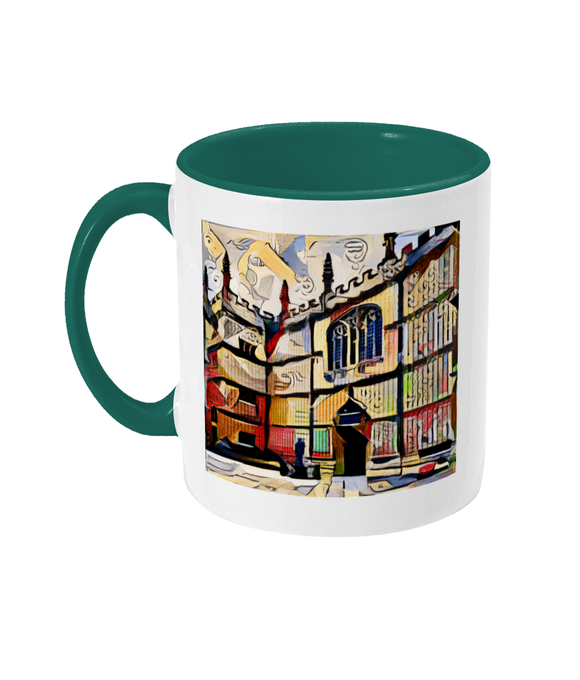 Bodleian Oxford Souvenir mug green
