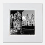 black and white print Oxford all souls college