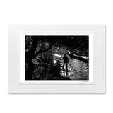 Black and White Silhouette print punting Oxford