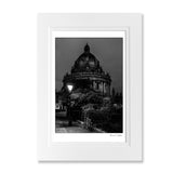Black and White art print Radcliffe Camera by lamplight