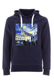 Balliol College Oxford navy unisex organic cotton hoodie