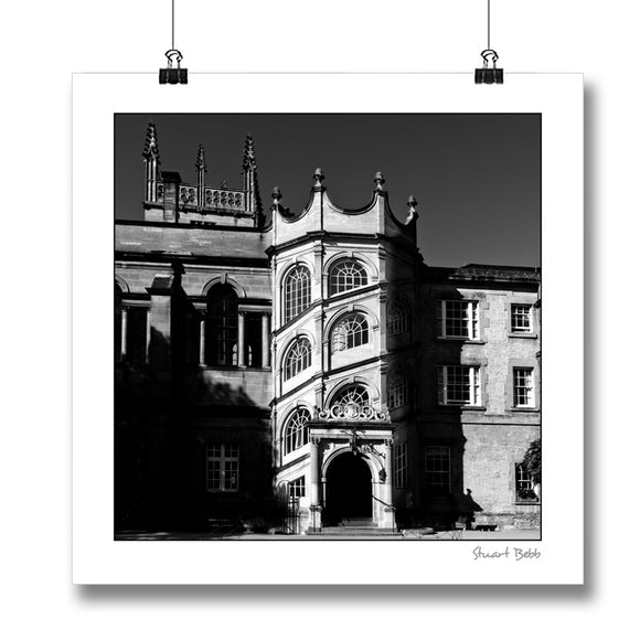 B&W Print Hertford College Oxford