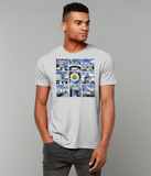 Oxford University Men's organic cotton grey t-shirt with art design