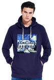 Oriel College Oxford University Men's navy organic cotton hoodie with art design