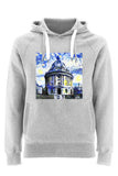 Radcliffe Camera Oxford organic cotton grey hoodie with art design