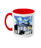 Lady Margaret Hall LMH College Oxford Alumni mug with red handle