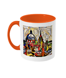 Oxford Spires mug with orange handle