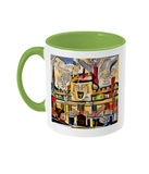 Jesus College Oxford university Coffee Mug light green