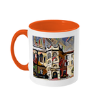 Hertford College Oxford mug with orange handle