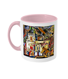Trinity college oxford coffee mug pink