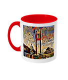 Red Oxford coffee mug with St. Catherine's college