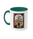 Queens College Oxford Mug with green handle