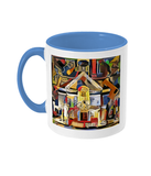 St Hugh's college Oxford mug light blue