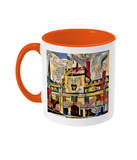 Jesus College Oxford university Tea Mug orange